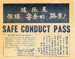 Safe Conduct Pass for Chinese Forces