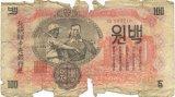 North Korean 100 Won Bill