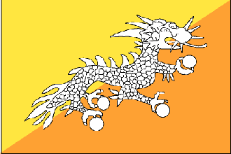  Flag for Bhutan