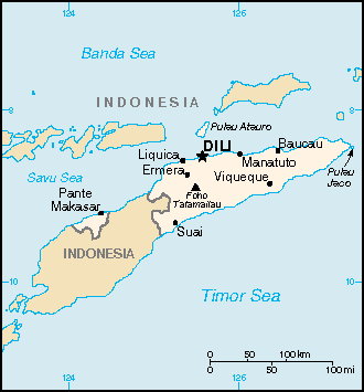 A Map of East Timor