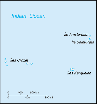 A Map of French Southern and Antarctic Lands