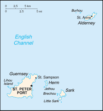 A Map of Guernsey Island