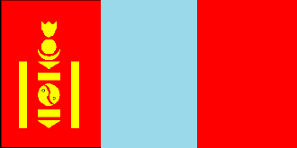  Flag for Mongolia