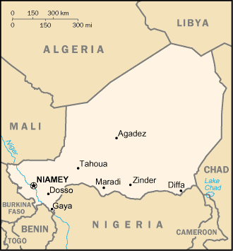 A Map of Niger