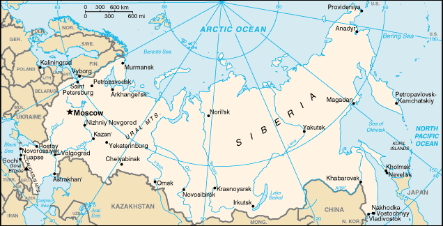 A Map of Russia