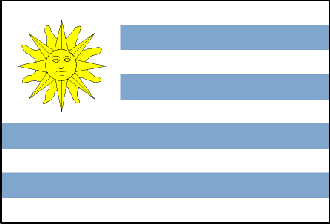  Flag for Uruguay