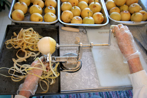 Step 4 - Peel Pears