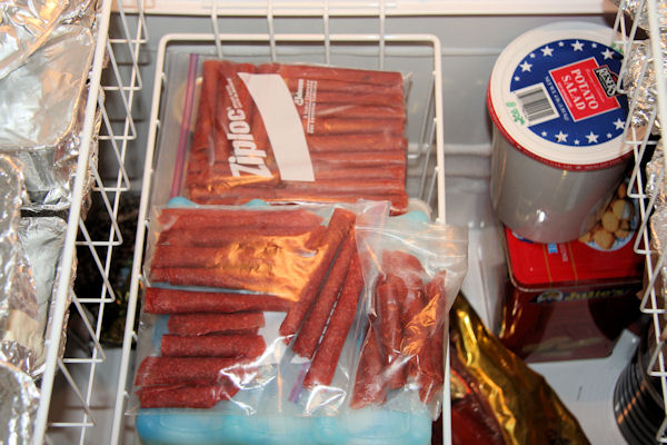 Step 24 - Baggies into Freezer 