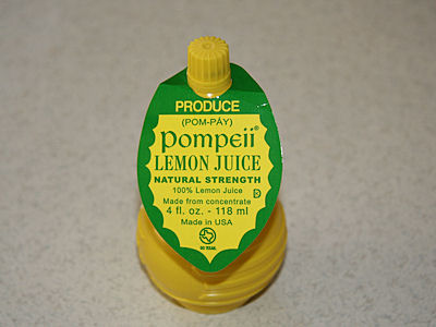  Bottle of Lemon Juice