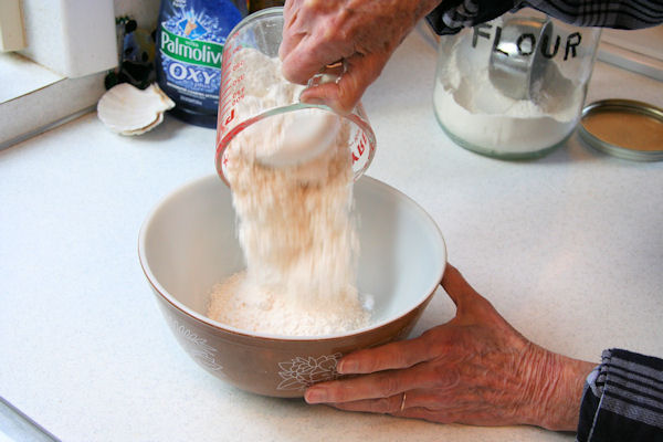 Step 1 -  Measure Flour
