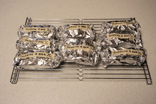 Step 24 - Mark Swedish Almond Bar Foils 