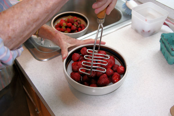 Step 14 -  Crush the Strawberries