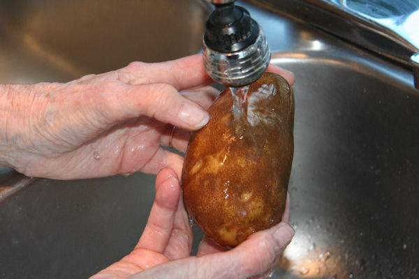 Step 1 - Wash Potatoes 