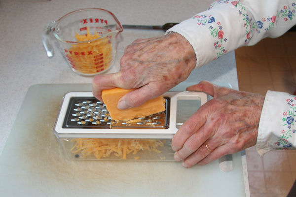 Step 7 - Grate Cheese