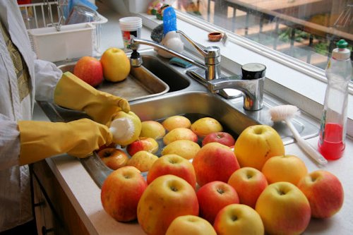 Step Three, Wash Apples