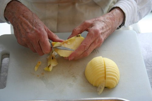 Step Seven, Quarter and Cut Out Apple Core