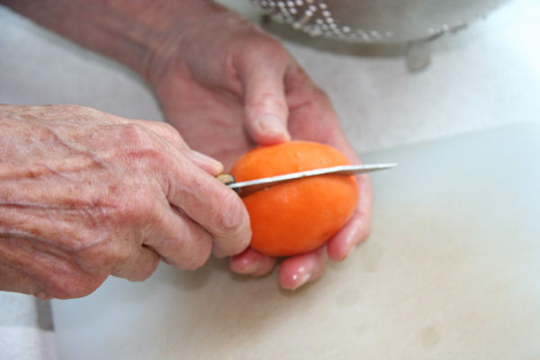 Step 6 -  Split the Apricots