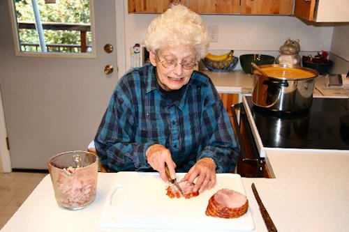 Step Four, Dicing the Ham