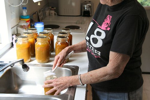 Step Nine, Remove Rings and Wash Jars