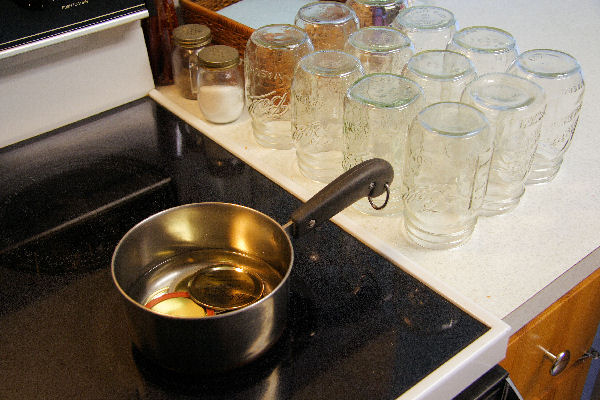 Step Three, Bring Lids to a Boil