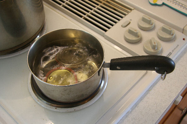 Step Three, Bring Lids to a Boil
