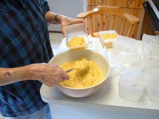 Step Eight, Filling the Freezer Boxes