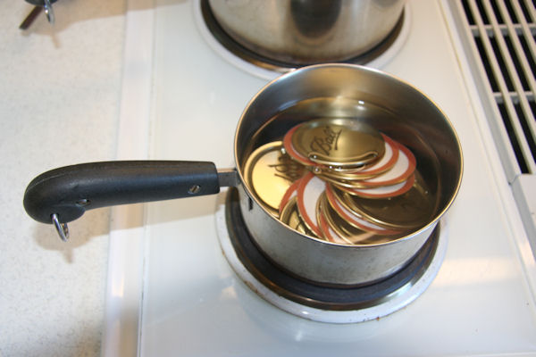 Step Three, Bring Lids to a Boil