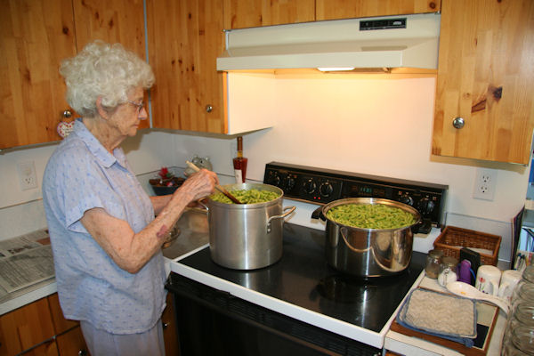 Step six, Blanch the Green Beans