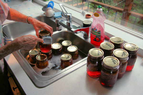 Step 15, Remove Rings and Wash Jars