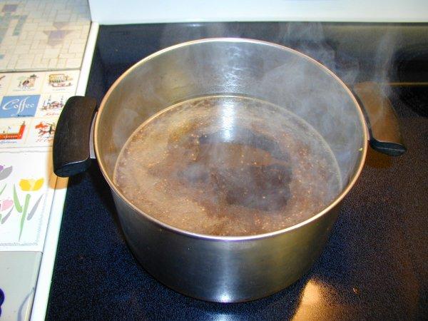 Step Ten, Boil Vinegar Mixture