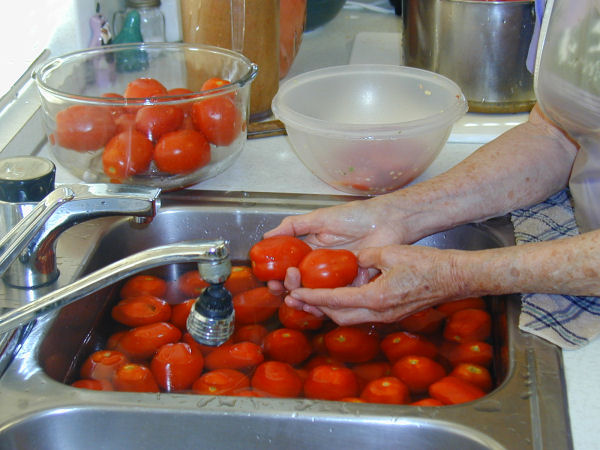 Step One, Wash Vegetables