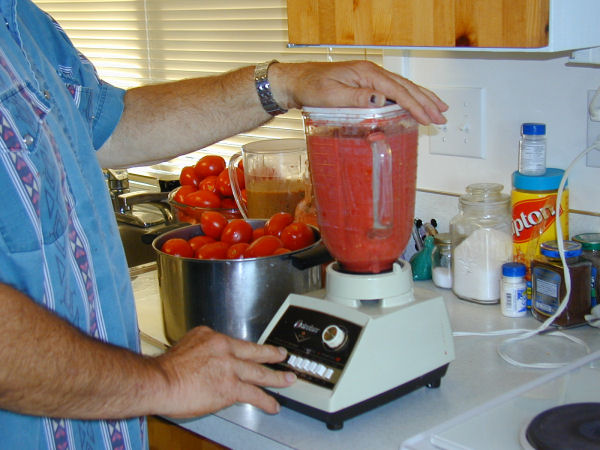 Step Four, Liquefy Tomatoes