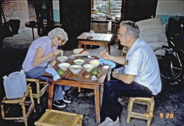 Paul and Bernice Eat Noodles after Church