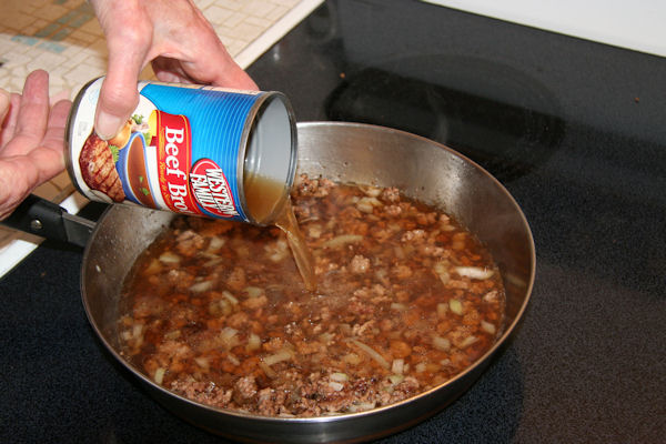 Step 6 - Add Beef Broth 