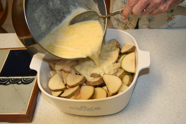 Step 19 - Pour onto Potatoes