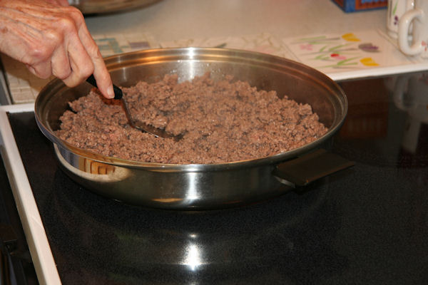 Step 3 - Fry Hamburger