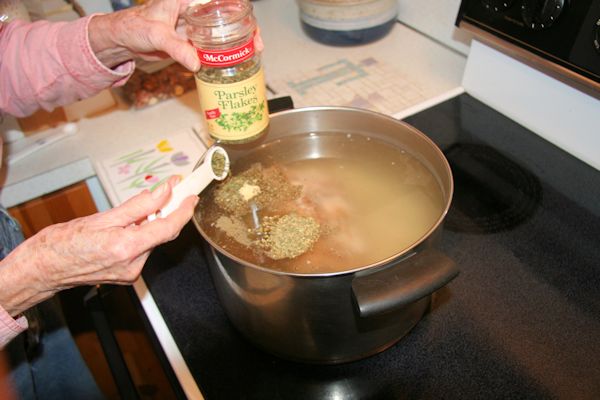 Step 12 - Add Parsley Flakes