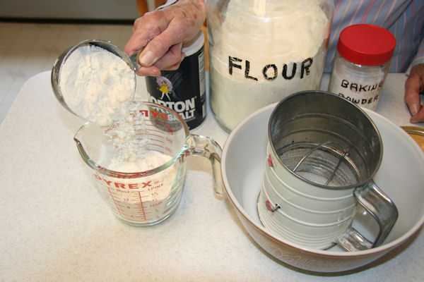 Step 1 - Measure Flour