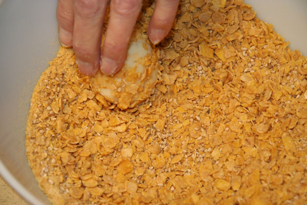 Step 22 - Roll in Seeds/Flakes