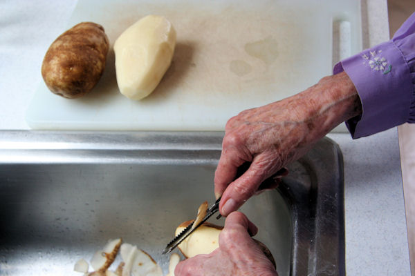 Step 2 - Peel Potato