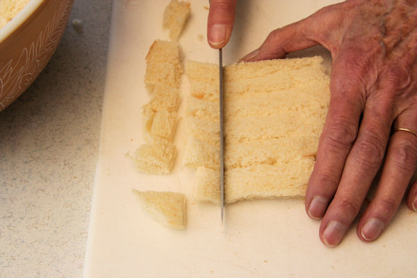 Step 4 - Dice the Bread