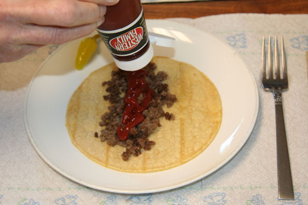 Step 10 - Add Ketchup