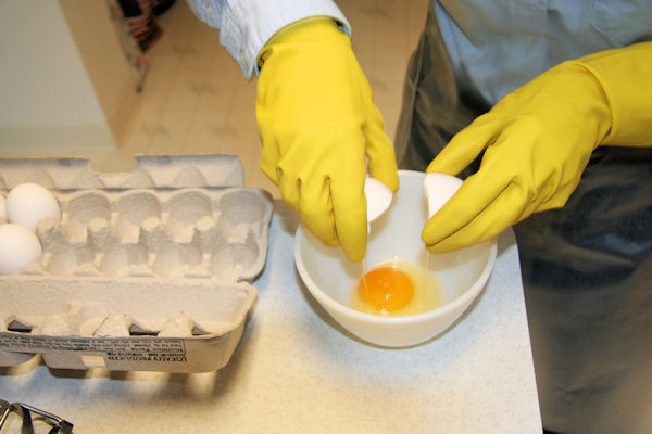 Step 7 - Crack 3 Eggs