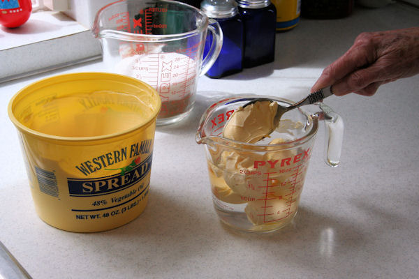 Step 4 - Measure out the Vegetable Shortening
