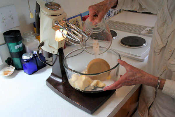 Step 7 - Add Sugars to Mixing Bowl