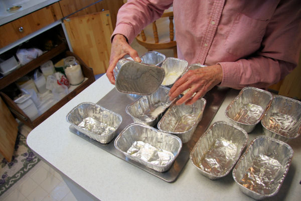 Step 8 -  Flour the Pans