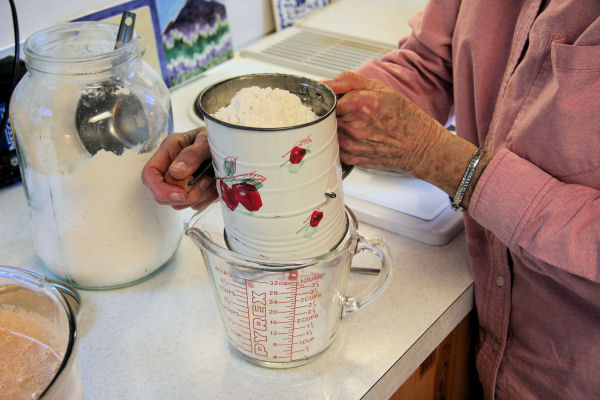 Step 13 - Sift and Measure the Flour 