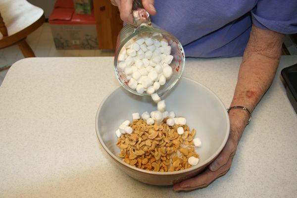 Step 10 - Marshmallows into Bowl