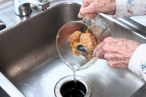 Step 4 - Pour off Water