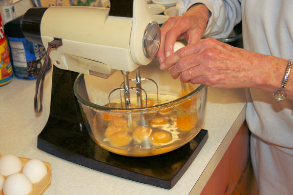 Step 2 -  Cracking the Eggs